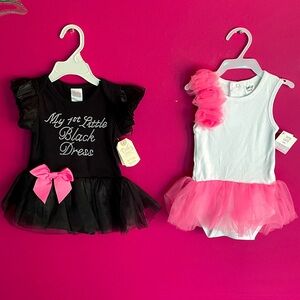 🎀Baby Tutu Dress Set 0-6 mnths💞🖤